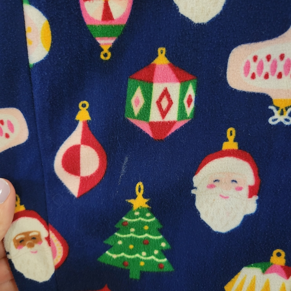North Pole Kids Christmas Holiday Pajamas Set Unisex Santa Christmas Tree Size 8 - Picture 13 of 15